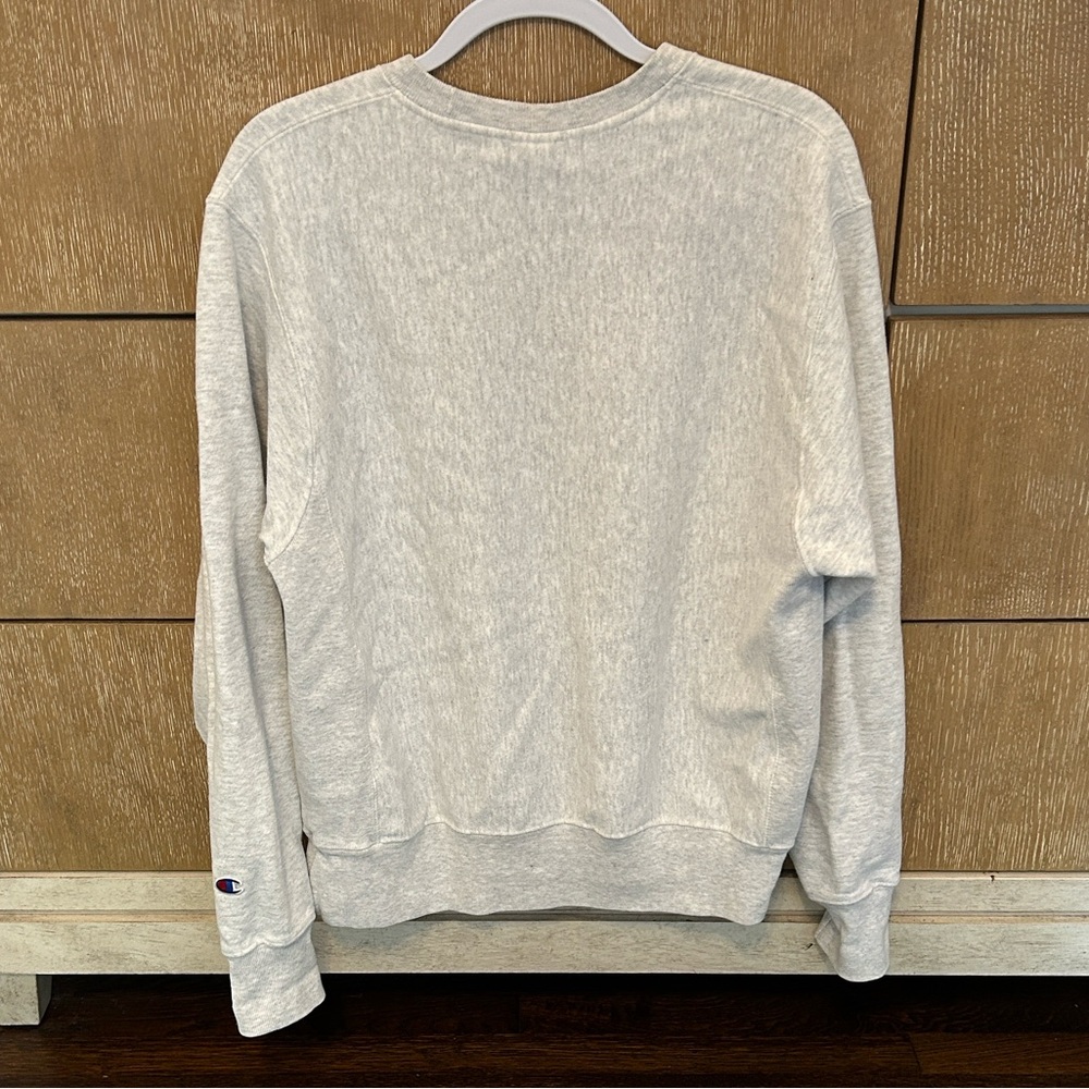 Champion Heather Gray Reverse Weave Pullover - Picture 3 of 4